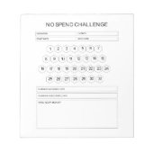 Geen uitgave Challenge Notitieblok (Voorkant)