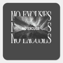 GEEN UITVL Sticker – Minimalistische Motiverende S