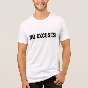 Geen Uitvluchten Vet Fitness Typografie Tri-Blend Shirt