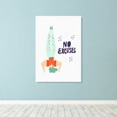 Geen uitzonderingen canvas afdruk (Insitu (Houten vloer))