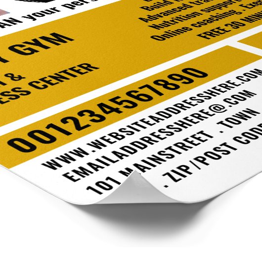 Geen Uitzonderingen op aap, persoonlijke trainer,  Poster (Hoek)