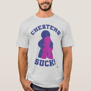 Geen valsspelers Grappig bordspeler ontwerp T-shirt