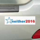Geen van beide in 2016 bumpersticker (Op auto)