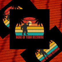 Geen van je bijenwas Bigfoot middelvinger