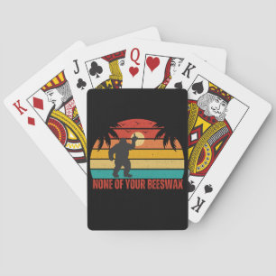 Geen van je bijenwas Bigfoot middelvinger Pokerkaarten