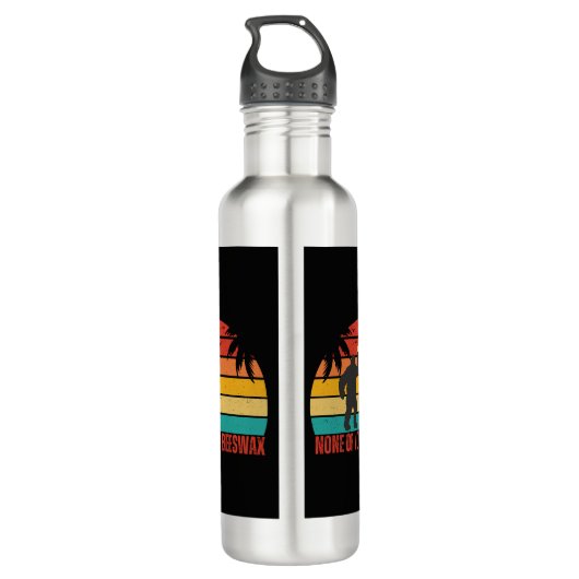 Geen van je bijenwas Bigfoot middelvinger Waterfles (Achterkant)