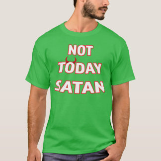 Geen vandaag Satan 70s jongen T-shirt