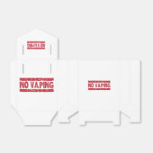 Geen Vaping Red Ink Stamp Bedankdoosjes (Uitgevouwen)