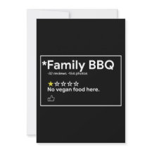 Geen veganistisch eten voor familie BBQ