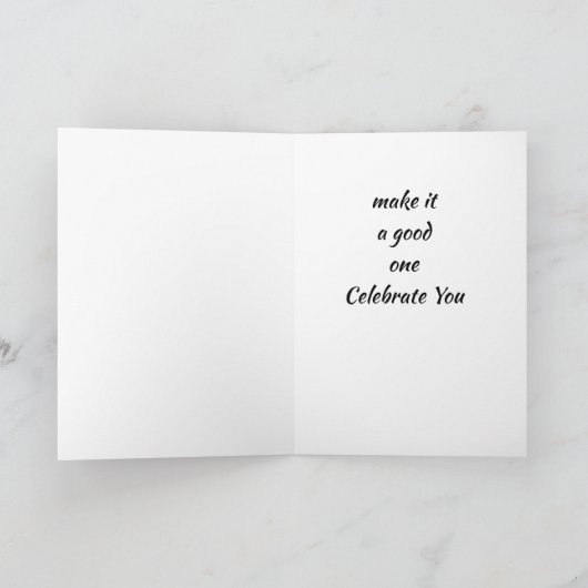 *GEEN VERBINDING* HET IS UW BIRTHDAY DUDE KAART (Binnen)