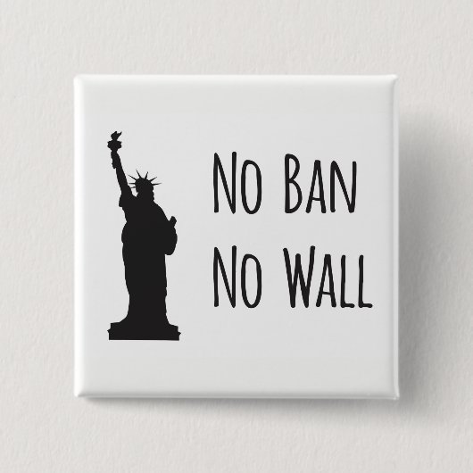 Geen verbod Geen muur - Button (Voorkant)