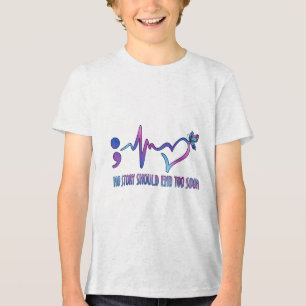 Geen verhaal mag te snel eindigen Preventie van ze Tri-Blend Shirt