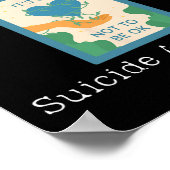 Geen verhaal moet te snel eindigen Zelfmoordbewust Poster (Hoek)