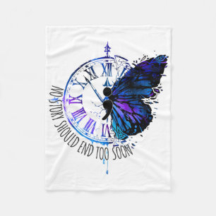 Geen verhaal zou snel moeten eindigen Butterfly ze Fleece Deken