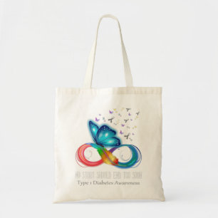 Geen verhaal zou snel Type 1 Diabetes moeten beëin Tote Bag