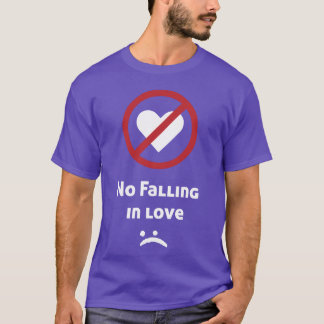 geen verliefdheid retro t-shirt
