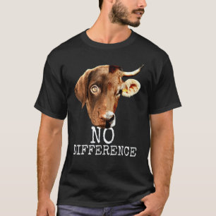 Geen verschil pro veganistisch vegetarisch dier G T-shirt