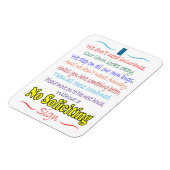 Geen verzoekende tekenmagneet magneet (Linkerzijde)