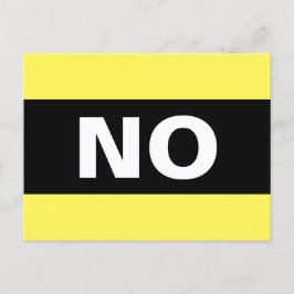 Geen vet, eenvoudig zwart en wit briefkaart