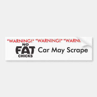 GEEN VETKUIKENS, auto kan kapen! Bumpersticker