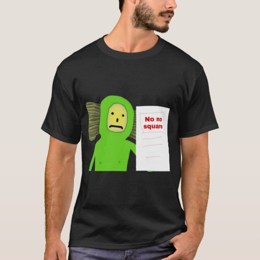 Geen vierkante borstel t-shirt (Voorkant)