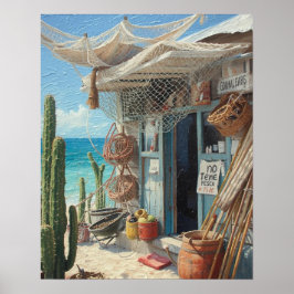 Geen vis vandaag bonaire poster