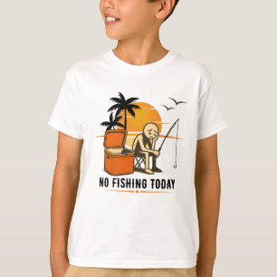 Geen Vissen Vandaag Verdrietige Stokmannetje Visli T-shirt