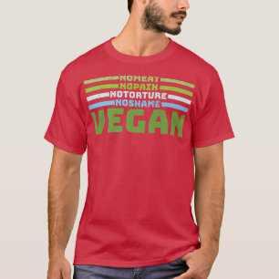 Geen vlees van de schaamte Vegan Plantbased Diet V T-shirt