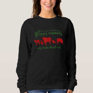 Geen vlees van Happy Animals Plantaardig Plant Veg Trui