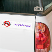 Geen vleibogen, geen vleibogen! bumpersticker (Op Truck)