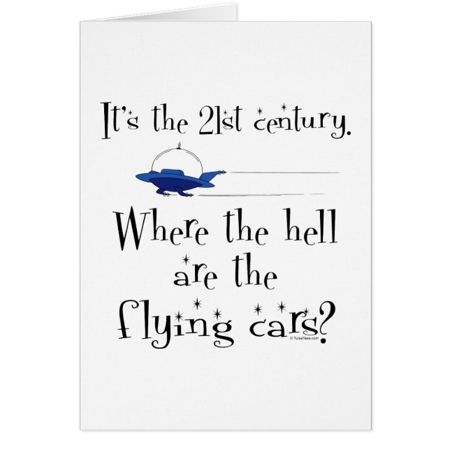 Geen vliegende auto's? (Voorkant)