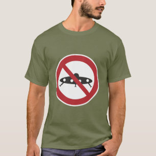 Geen vliegende schotels t-shirt