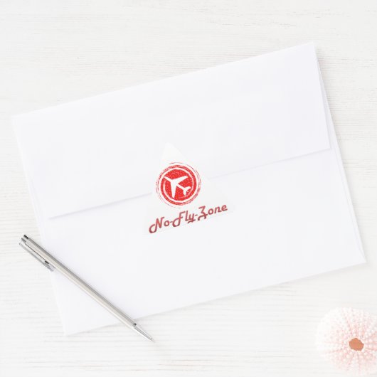 Geen vliegzone Stickers (Envelop)
