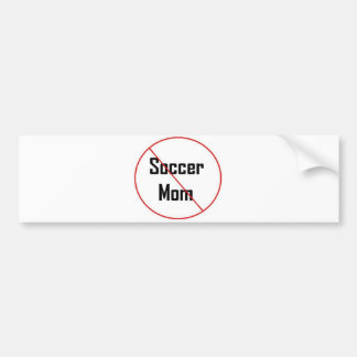 Geen voetbalmoeder bumpersticker