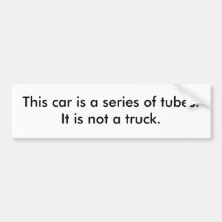 Geen vrachtwagen bumpersticker
