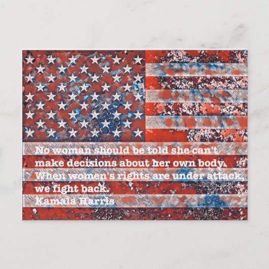 Geen vrouw briefkaart (Voorkant)