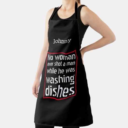 Geen vrouw heeft ooit een man neergeschoten... Gep Schort (Insitu)