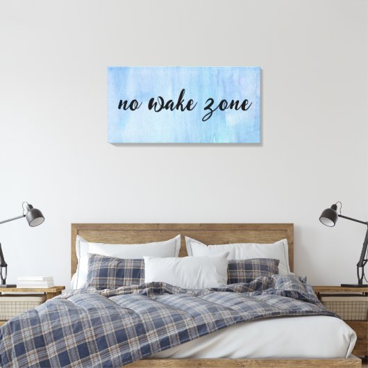Geen waakzone op Waterverf Abstract Canvas Afdruk (Insitu (Slaapkamer))