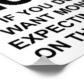 Geen waarschuwingsbord voor advocaten poster (Hoek)