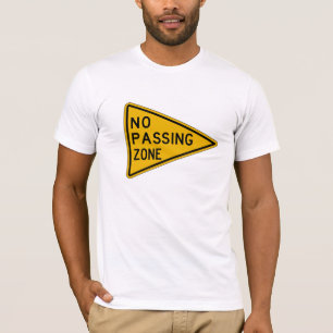 Geen Wachtzone, verkeerswaarschuwingsbord, VS T-shirt