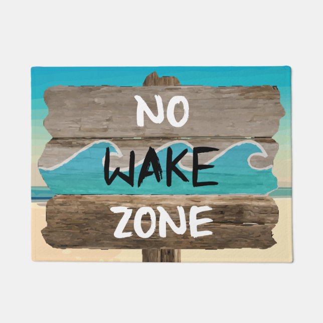 GEEN WAKE ZONE DEURMAT (Voorkant)