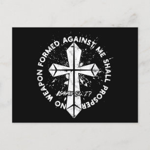 Geen wapen dat tegen mij is gevormd, zal bloeien i feestdagenkaart