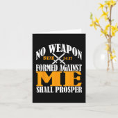 Geen wapen dat tegen mij is gevormd, zal Christia  Kaart (Gele Bloem)