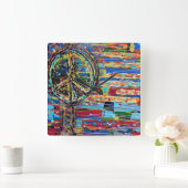 Geen War Wall Clock meer Vierkante Klok (Huis)
