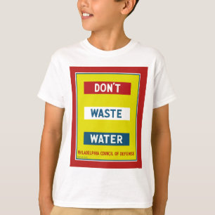 Geen water verspillen t-shirt
