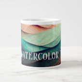 Geen Waterverf water Extra Grote Beker (Voorkant)