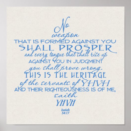 Geen Weapon Star van David Blue op Tan Poster (Voorkant)