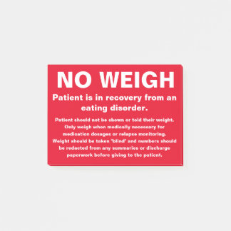 Geen weegnotitie post-it® notes