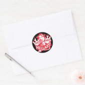 Geen weg in Hellary Ronde Sticker (Envelop)