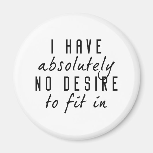 Geen wensen om in te passen magneet (Voorkant)
